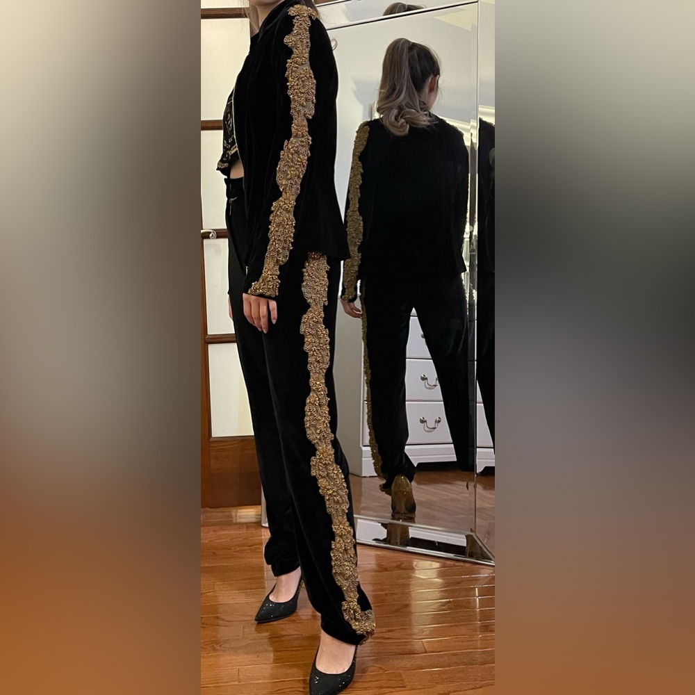 Sport-chic 2-piece set with pants and jacket